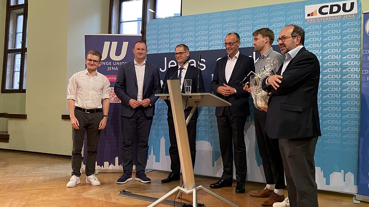 Friedrich Merz zu Gast bei der CDU Jena und RCDS Jena im Historischen Rathaus